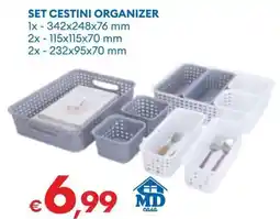 MD Discount Md casa set cestini organizer offerta