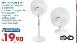 MD Discount Mxd ventilatore 3 in 1 offerta