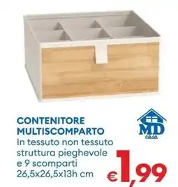 MD Discount Md casa contenitore multiscomparto offerta