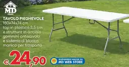 MD Discount Md casa tavolo pieghevole offerta