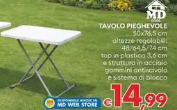 MD Discount Md casa tavolo pieghevole offerta