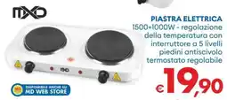 MD Discount Mxd piastra elettrica 1500+1000W offerta