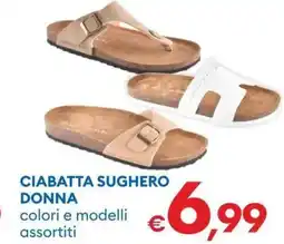 MD Discount Ciabatta sughero donna offerta
