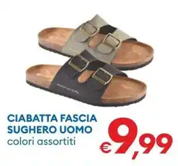 MD Discount Ciabatta fascia sughero uomo offerta