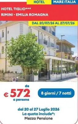 MD Discount Hotel tiglio rimini - emilia romagna offerta