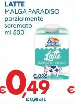 MD Discount Latte malga paradiso parzialmente scremato offerta