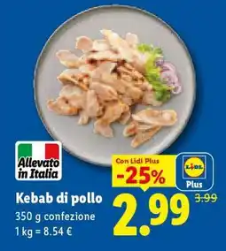 Lidl Kebab di pollo offerta