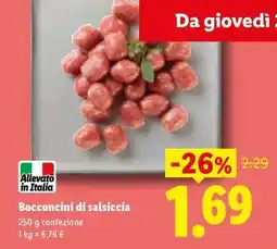 Lidl Bocconcini di salsiccia offerta
