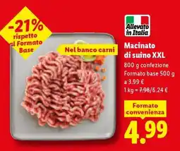Lidl MACINATO DI SUINO XXL offerta