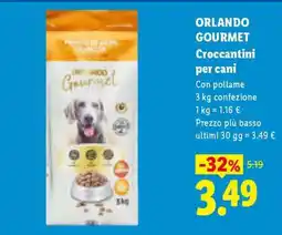 Lidl Orlando Gourmet Croccantini per cani offerta