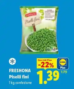 Lidl Freshona Piselli fini offerta