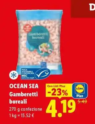 Lidl Ocean Sea Gamberetti boreali offerta
