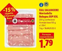 Lidl Dal Salumiere Mortadella Bologna IGP XXL offerta