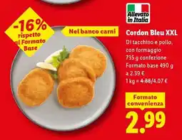 Lidl CORDON BLEU XXL offerta