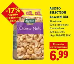Lidl ALESTO SELECTION Anacardi XXL offerta