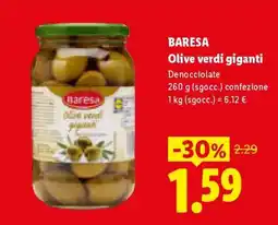 Lidl Baresa Olive verdi giganti offerta