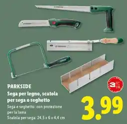 Lidl Parkside Sega per legno, scatola per sega o seghetto offerta