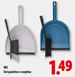 Lidl W5 Set paletta e scopino offerta