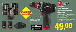 Lidl PARKSIDE PERFORMANCE Set trapano avvitatore ricaricabile offerta