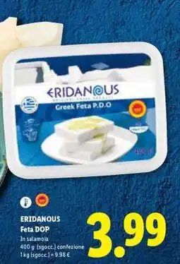 Lidl Eridanous Feta DOP offerta