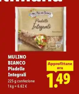 Lidl MULINO BIANCO PIADELLE INTEGRALI offerta