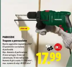 Lidl PARKSIDE Trapano a percussione offerta