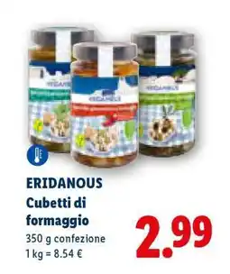 Lidl Eridanous Cubetti di formaggio offerta