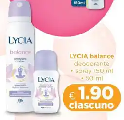 Acqua & Sapone LYCIA balance deodorante offerta