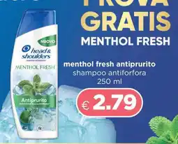 Acqua & Sapone head & shoulders menthol fresh offerta