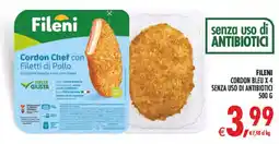 Deco Superstore Fileni cordon bleu x 4 senza uso di antibiotici offerta