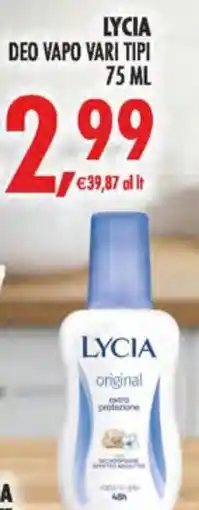 Deco Superstore Lycia deo vapo offerta