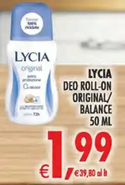 Deco Superstore Lycia deo roll-on original/ balance offerta