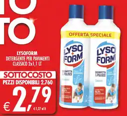 Deco Superstore Lysoform detergente per pavimenti classico offerta