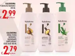 Deco Superstore Kaloderma crema fluida nutriente/ rigenerante corpo argan/ gelee aloe offerta