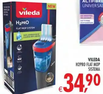 Deco Superstore VILEDA H2PRO FLAT MOP SISTEMA offerta