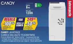 Trony CANDY LAVATRICE CARICA DALL'ALTO TCA284TM5S offerta
