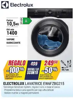 Trony ELECTROLUX LAVATRICE EW6FZBG215 offerta