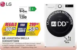 Trony LG LAVASCIUGA SNELLA D2R5S09TSWW offerta