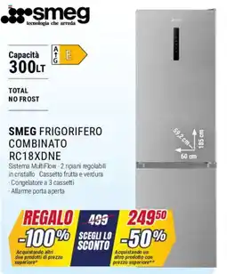Trony SMEG FRIGORIFERO COMBINATO RC18XDNE offerta
