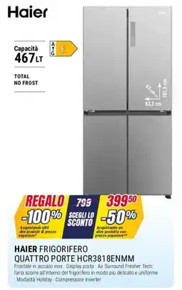 Trony HAIER FRIGORIFERO QUATTRO PORTE HCR3818ENMM offerta