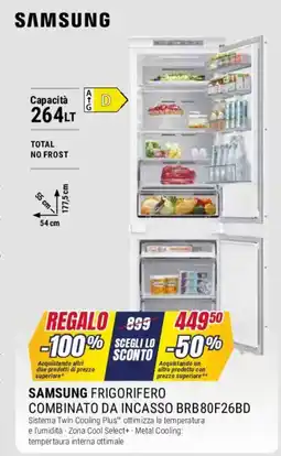 Trony SAMSUNG FRIGORIFERO COMBINATO DA INCASSO BRB 80F26BD offerta