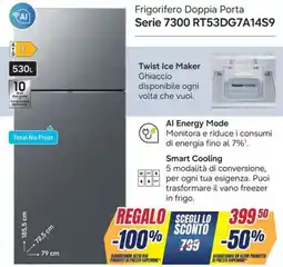 Sinergy SAMSUNG Frigorifero Doppia Porta Serie 7300 RT53DG7A14S9 offerta