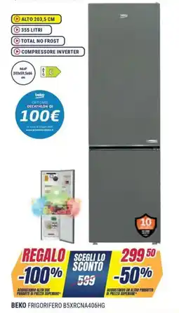 Sinergy BEKO FRIGORIFERO B5XRCNA406HG offerta