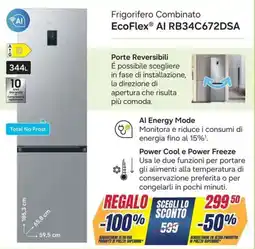 Sinergy SAMSUNG Frigorifero Combinato EcoFlex Al RB34C672DSA offerta