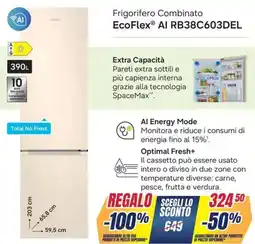 Sinergy SAMSUNG Frigorifero Combinato EcoFlex Al RB38C603DEL offerta