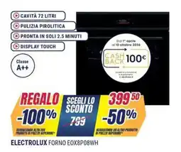 Sinergy ELECTROLUX FORNO EOX8P08WH offerta