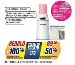 Sinergy NUTRIBULLET GELATIERA CHILL NBD0503W offerta