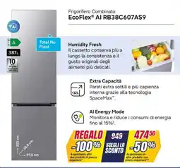 Trony SAMSUNG Frigorifero Combinato EcoFlex AI RB38C607AS9 offerta
