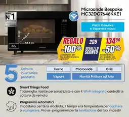 Trony SAMSUNG Microonde Bespoke MC32DG7646KKE1 offerta