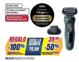 Sinergy BRAUN RASOIO 52-N1200S offerta
